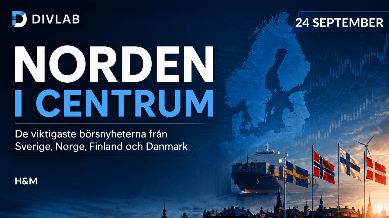 Norden i centrum 2026-09-24 – DivLabs morgonöversikt över nordiska börsnyheter.