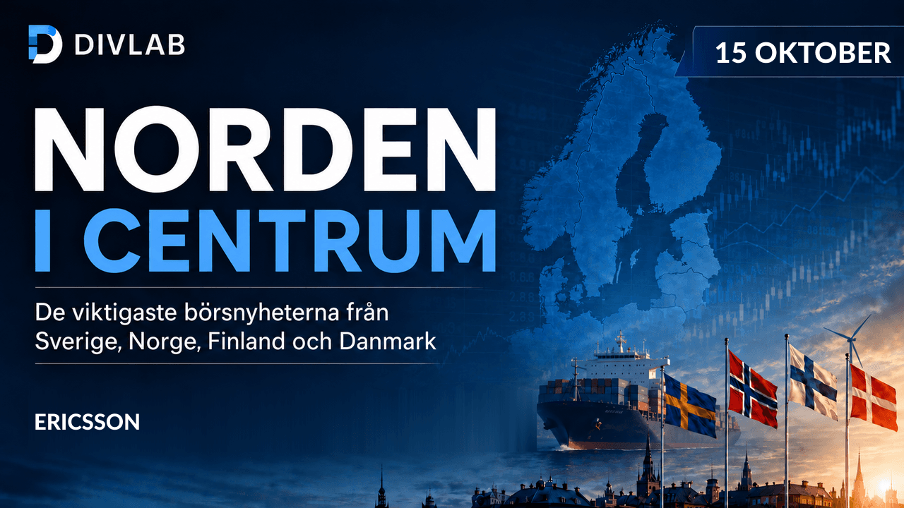 Norden i centrum 2026-10-15 – DivLabs morgonöversikt över nordiska börsnyheter.