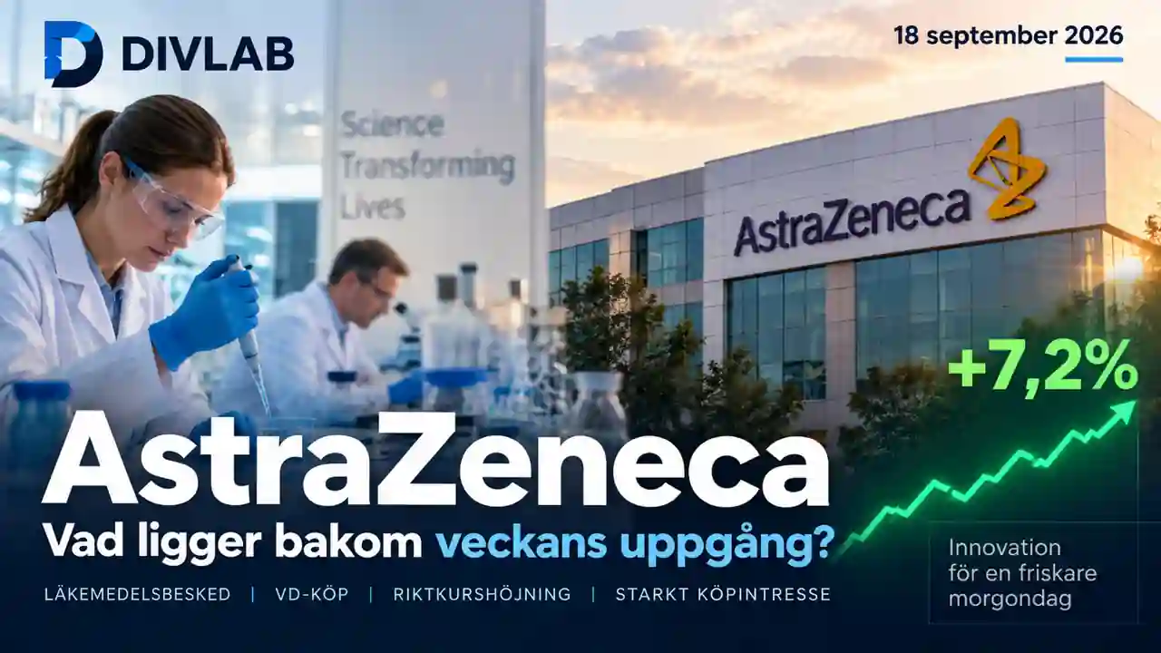 AstraZeneca – vad ligger bakom veckans uppgång på drygt 7 procent, 18 september 2026.